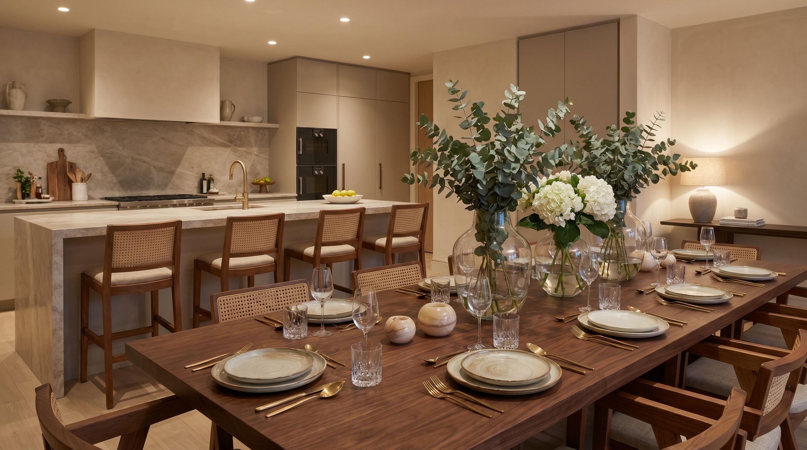 Luxury Tier Kitchen & Dining Staging