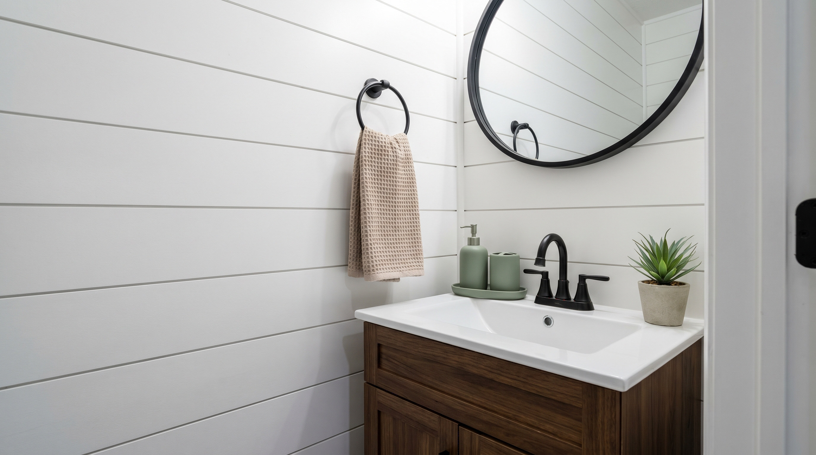 Luxury Tier Half Bath Staging